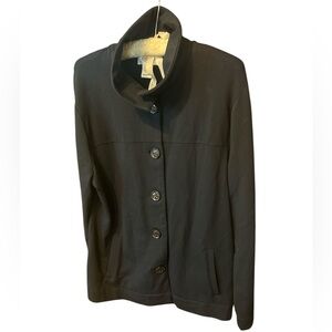 Talbots Pima Cotton soft Black Women's Jacket L